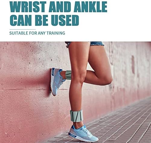 Pesos da perna do braço do tornozelo totalmente ajustáveis ​​para fitness, caminhada, pesos da perna de treino com peso ajustável, conjunto de 2