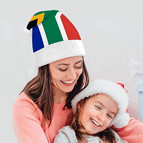 Chapéu de Papai Noel de Natal, chapéu de férias de Natal da África do Sul para adultos, Hats de Natal de Comfort Unisex Comfort para o evento festivo de festas festivas