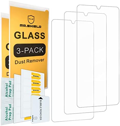 Mr.Shield [3-Pack] projetado para o Samsung Galaxy A14 5G / Galaxy A14 4G [vidro temperado] [Japan Glass With 9H Draft] Protetor de tela com substituição ao longo da vida