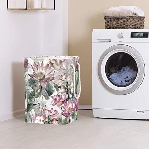 Flor de Flor Indomer Plump 300D Oxford PVC Roupas à prova d'água cesto de lavanderia grande para cobertores Toys de roupas no quarto