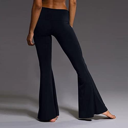 Calças de ioga Scrunch Butt for Women Palazzo perna cintura ioga calça inferior calça feminina larga calças de campainha