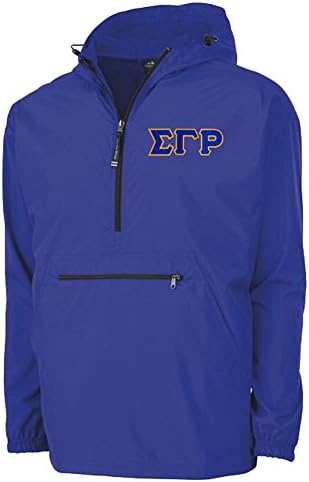 Sigma Gamma Rho Tackle Twill Lettered Pack n Go Pullover
