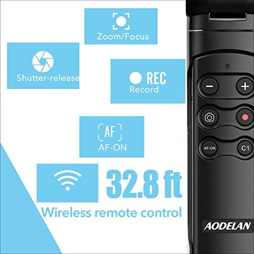 Aodelan Wireless Shooting Grip Tripé para Sony com controle remoto da câmera para imóvel, vídeo, vlogging