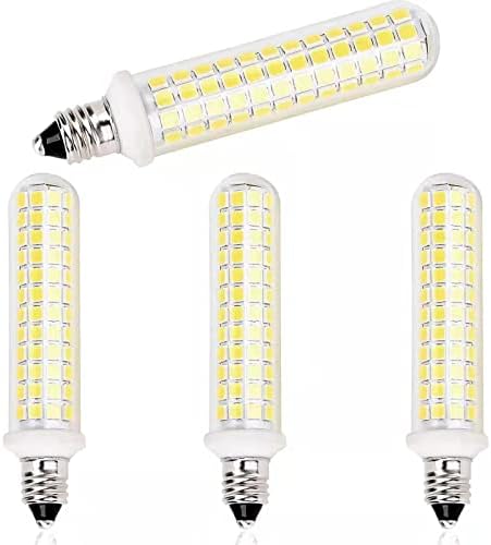 Lâmpadas LED de LED de Haoguais E11, Mini Candelabra base E11, Luz do dia Branco 6000k 100w Halogen equivalente, 120V 9W JD T3 T4 LUZING BULB