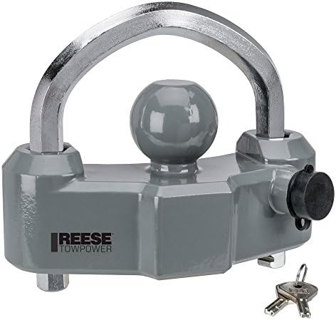 Reese TowPower 7088300 Lock de acoplador de serviço pesado, cinza
