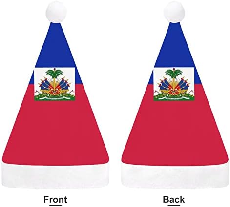 Bandeira do chapéu de Natal do Haiti Soft Pray Cap Funny Beanie para a festa festiva do ano novo de Natal