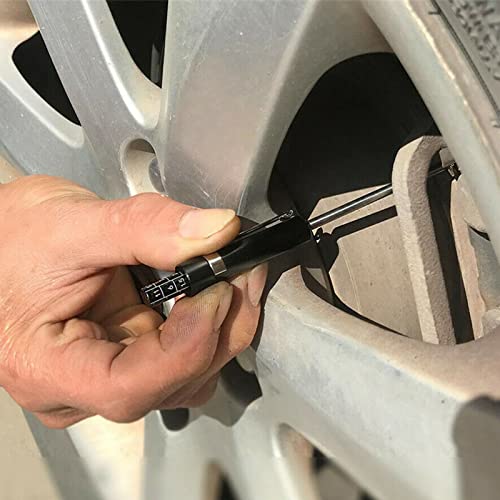 Ferramenta de medição da pastilha de freio, caneta de detecção de pneus de pneus de pneu em escala de forma fina