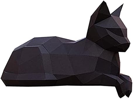 Escultura de papel de gato de repouso WLL-DP