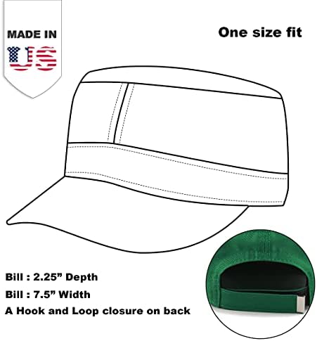 O depósito de chapéu feito nos EUA Twill Swill Caps Cadet Caps do Exército