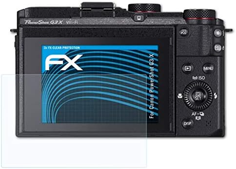 Atfolix Screen Protection Film Compatível com Canon PowerShot G3 X Protetor de tela, filme de proteção Ultra-Clear FX