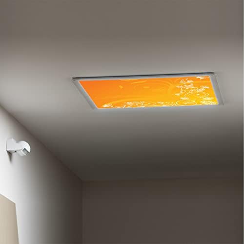 Tampas de luz fluorescentes para o teto dos painéis de difusor de luz-laranja-laranja-fluorescente tampas de