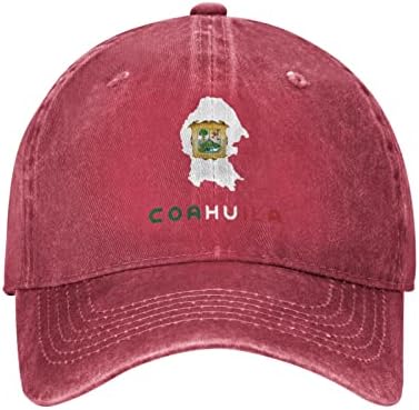 Bandeira glooob de coahuila mapa unissex tampa ajustável Chapéus de caminhões de tampa papai chapéus