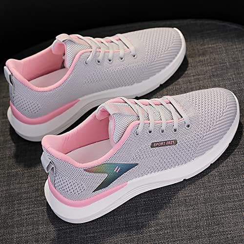 Comfort Flat for Women Shoes planos para mulheres para mulheres Mesh Sapatos de corrida Tênis atléticos andando sapatos esportivos de moda respirável