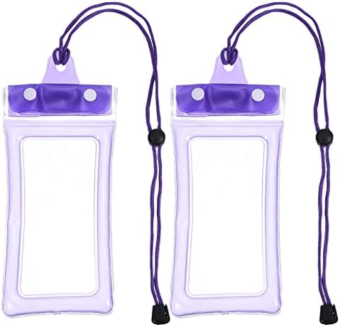 Bolsa de celular à prova d'água de patikil, 2 pacote de pacote universal bolsa de telefone subaquática