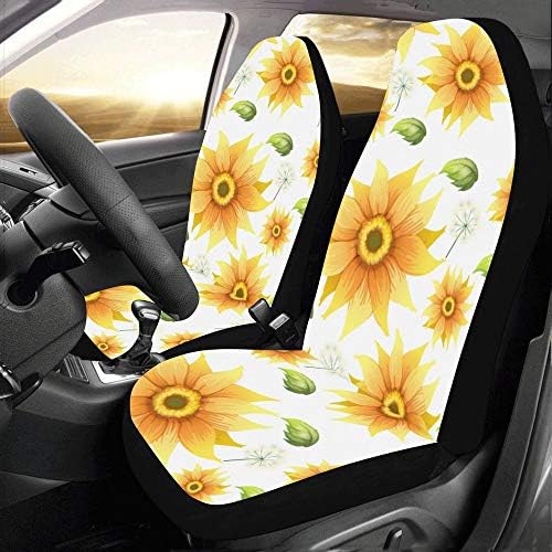 Quinn Cafe Sunflower e Dandelion Flower Floral Seat Covers