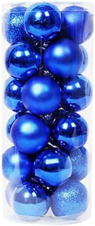 Ornamentos de árvores de natal decoração de árvores Ball bolas de natal ornamentos 24pc Decoração de