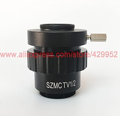 Yadianna 0,5x 0,3x lente de montagem C 1/2 1/3 1x Adaptador SZMCTV Compatível com Microscópio Estéreo Trinocular