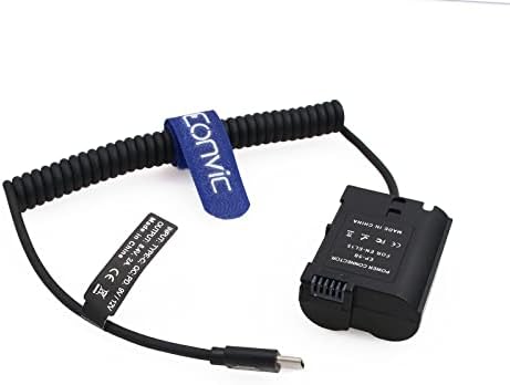 EONVIC EP-5B/EN-EL15 Bateria fictícia para USB C PD 9V 12V Cabo de alimentação para Nikon D500 D600 D800 D850