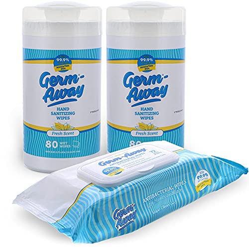 Germ -Away Fresh Scent Antibacterial Hand lenços - Comprar cartuchos recebem 72ct Softpack de graça
