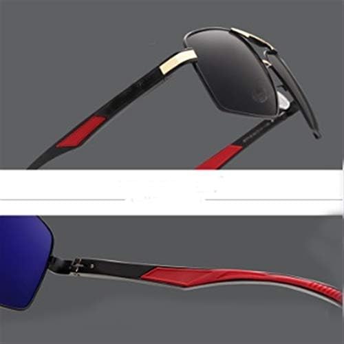 Óculos de sol de alumínio masculino de lentes polarizadas Design da marca de óculos de lesas de solas de escoamentos