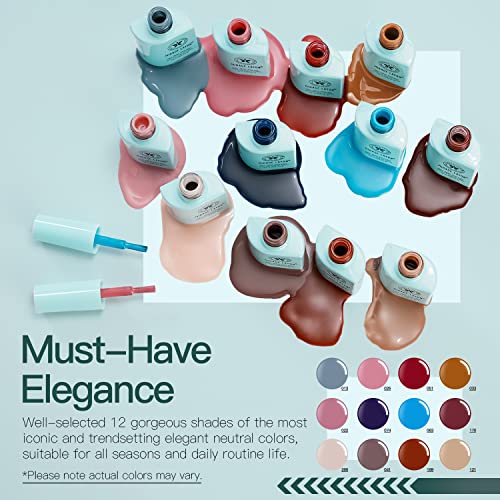 Kit de esmalte de gel de Mirage Layon- 6 cores kit de polonês de gel popular, absorva o kit de unhas de gel LED Manicure Diy Home Gift for Girls