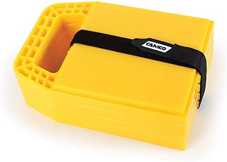 Camco Stabilizer Jack Pads, 6,5 x 9 polegadas, amarelo, pacote de 4