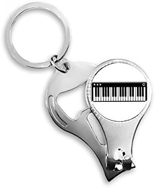 Vitalidade da música de piano elétrico sons de pregos anel de anel de unhas cadeia de chaves