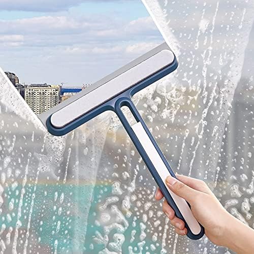 Zukeelyg squeegee 3in1 chuveiro squeegee wiper raspador de chuveiro risário de chuveiro com suporte de silicone helformamento de limpador de vidro Ferramenta de limpeza de vidro
