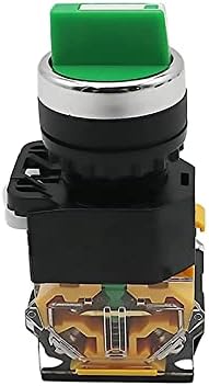 ZLAST 22mm seletor botão rotativo trava momentânea 2NO 1No1NC 2 3 Posição DPST 10A 400V Power Switch