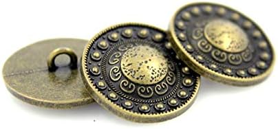 Boleta de 10 peças em torno dos botões de haste de metal da cúpula. 23mm