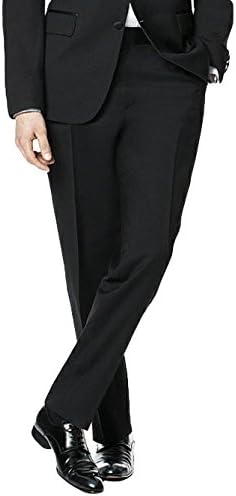 Neil Allyn Men's Front Comfort Comfort Waist Setin Stripe Tuxedo Pants, 42 Black