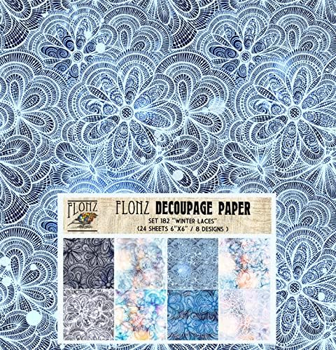 Decoupage Paper Pack Boho Grunge # Vintage Styledless Art Deco Pattern Paper para decoupage, artesanato e scrapbooking