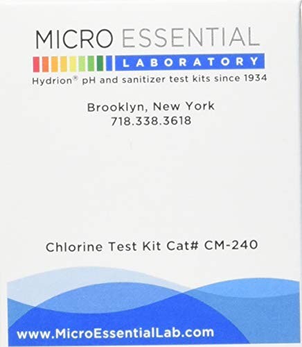 Micro Essential Lab CM240 Papel de teste de cloro 1 caixa de 10 pacotes