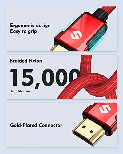 Silkland 4K HDMI Arc Cable para barra de som, cabo 4K 60Hz HDMI 2.0 6,6 pés,, alta velocidade 4k Ultra HD, compatível para Samsung, Vizio, Sono, Bose, LG Sound Bar, UHD TV, Red TV, Red