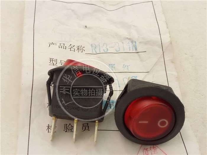 Original R13 31 5A250V 3Pin Switch Red Circular Red Circular | interruptores | -