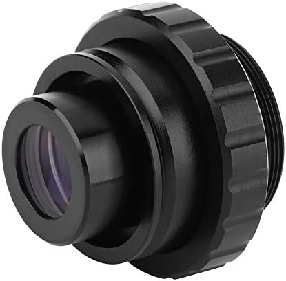 753 adaptador de montagem em lentes, adaptador de lente de microscópio eletrônico, para câmera de vídeo de microscópio estéreo trinocular, com lente de revestimento óptico de alta definição