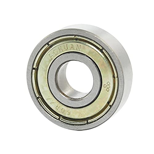 UXCELL 608ZZ 8mm x 22mm x 7mm Shields Double Groove Ball Rololing, aço carbono