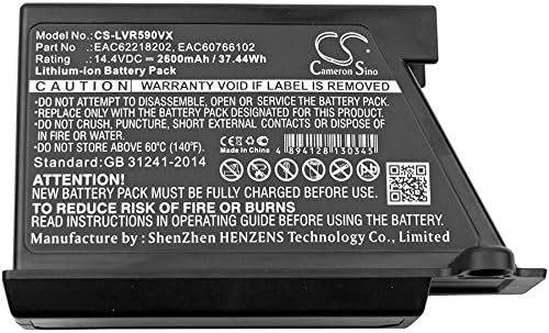 Substituição da bateria do Gymso para LG EAC62218202, EAC62218205, HOMBOT VR64702LVMT, HOMBOT VR64703,