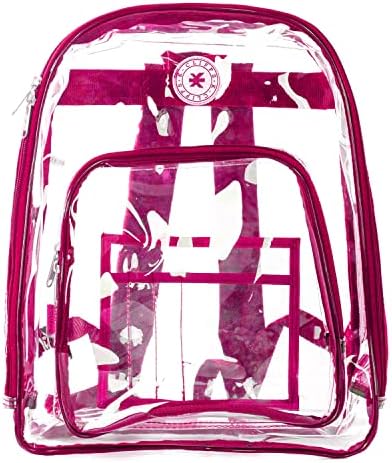 K-Cliffs Clear Mackpack Quality Veja através do Student Bookbag Durável PVC Transparent Workbag