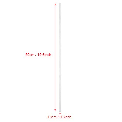 1pc eixo linear cilíndrico eixo linear haste reta reta de 8 mm de diâmetro de 500 mm de comprimento adequado para maquinaria automática de movimento linear, etc.