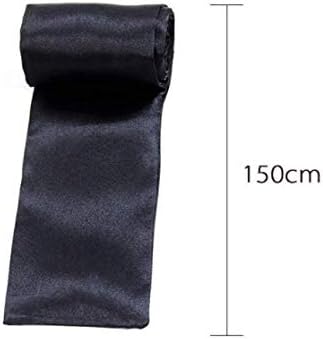 DnHCLL 150cm/59 Máscara de dormir macia e confortável preta e confortável máscara de cetim de cetim de olhos vendados