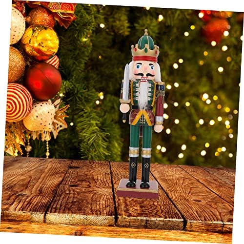 Puppets de quebra -nozes stobok 1pc para mesa de nutcracker figura figura ornamentos de madeira de natal decoração de quebra -nom.