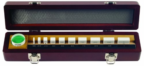 Mitutoyo Cerâmica Retangular Micrômetro Inspeção Bloco de medição Conjunto com paralelo óptico, ASME AS