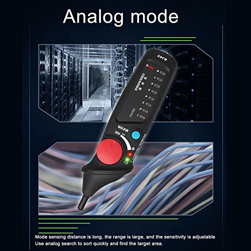 Testador de cabo de rede, RJ11 RJ45 LINGER Localização precisa Localização Analog Digital Dual Modo Testador Portátil Com manual para classificação de cabos