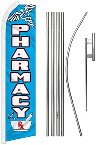 Farmácia Swooper Publision Bandition & Pole Kit - Perfeito para farmácias, supermercados
