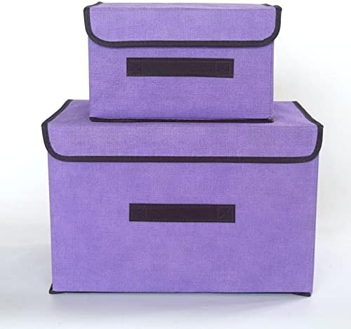 NA Caixa de armazenamento - Caixa de armazenamento de artigos de artifício grande caixa de armazenamento não tecida Caixa de triagem de brinquedos dobráveis ​​Caixa de triagem da casa Caixa de armazenamento doméstico 大 号 38 * 25 * 25cm de arroz branco