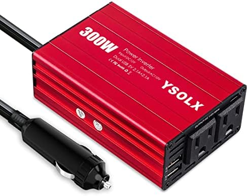 Inversor de energia YSOLX 500W DC 12V a 110V CA Converter com 2 portas USB e 2 CA, o carregador de carros Adpater para viagem e acampamento