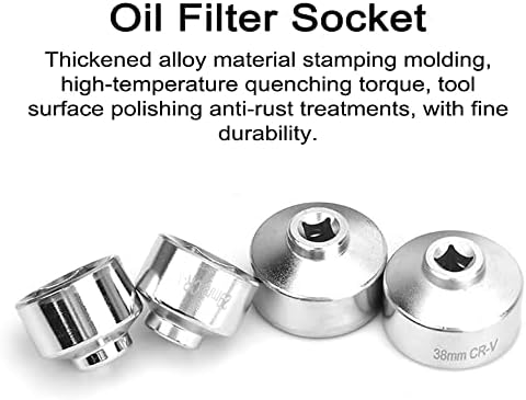 Soquete do filtro de óleo de fangzi, 7pcs tampa de óleo Filtro de óleo Chaves de soquete Definir kit de ferramentas