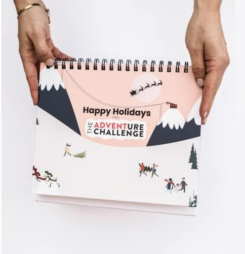 Aventure Challenge Advento Calendário 2022 - 12 Aventuras de temporada de férias para casais, famílias, amigos e muito mais, calendário de advento de Natal