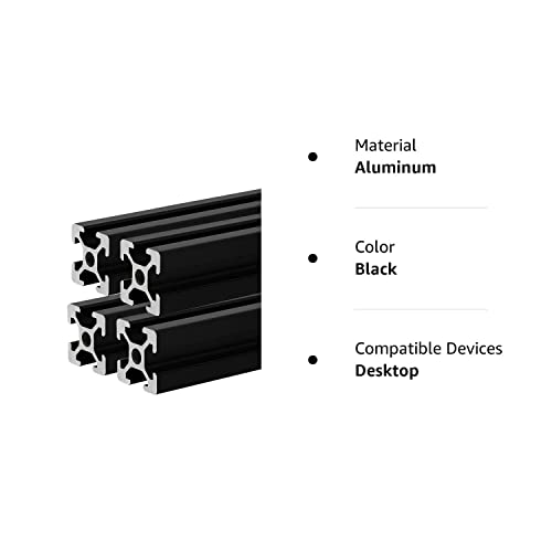4 PCS 2020 CNC 3D Peças da impressora Europeia Padrão Anodizado Linear Rail Alumínio Extrusão de perfil para impressora